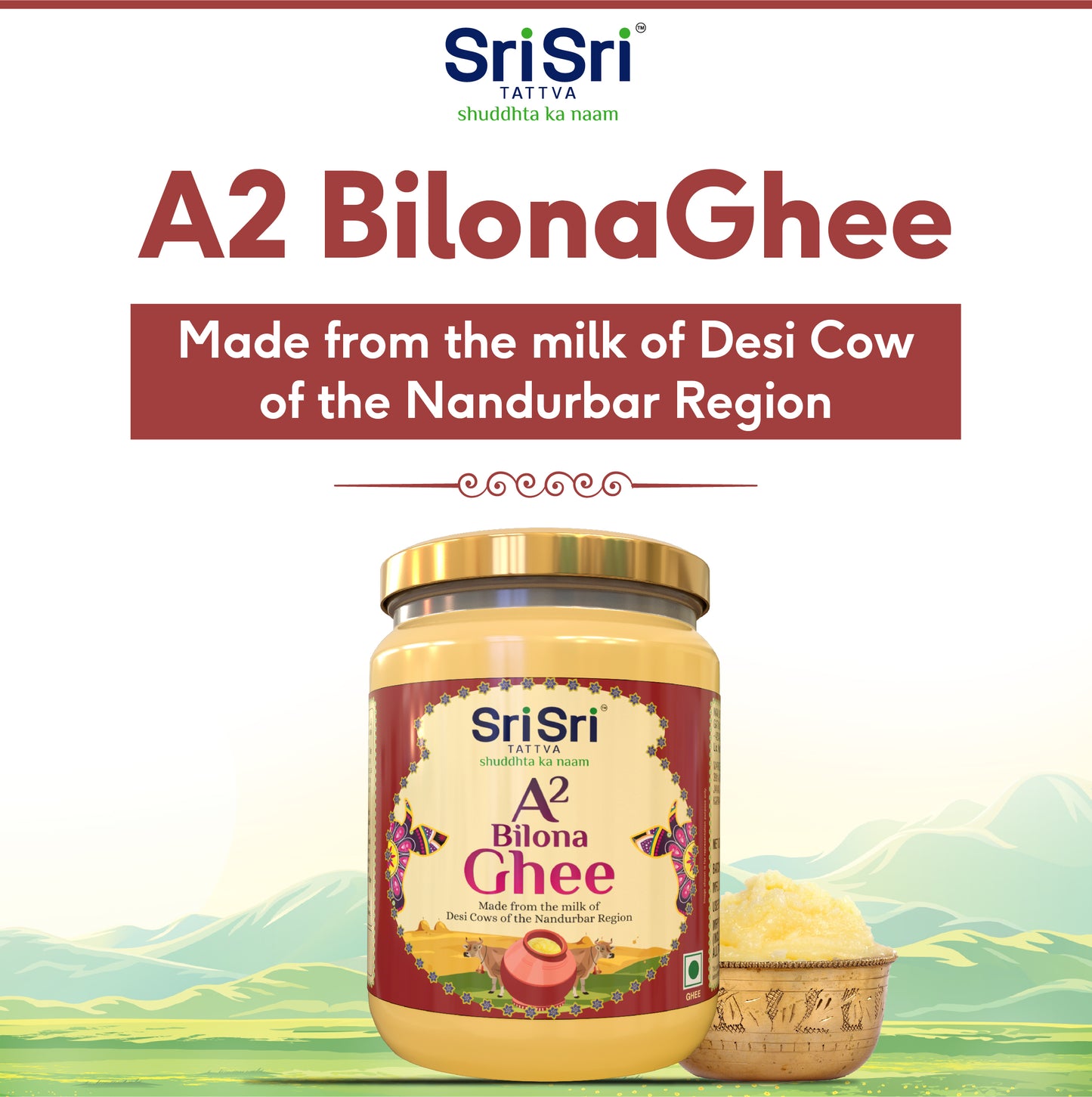 A2 Bilona Ghee, 500 ml