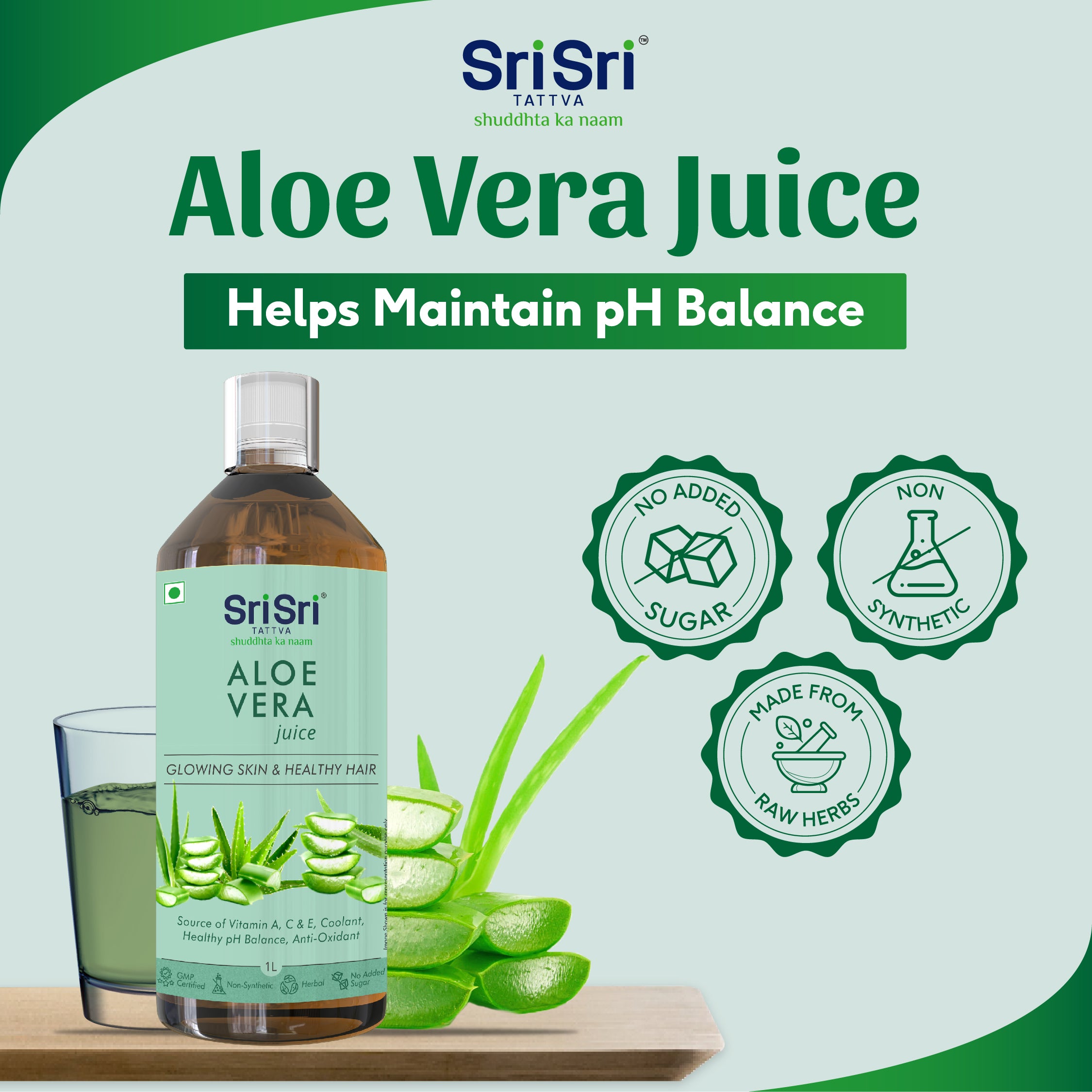 Buy Aloe Vera Juice 1L No Added Sugar Aloe Vera for Weight Loss Sri Sri Tattva