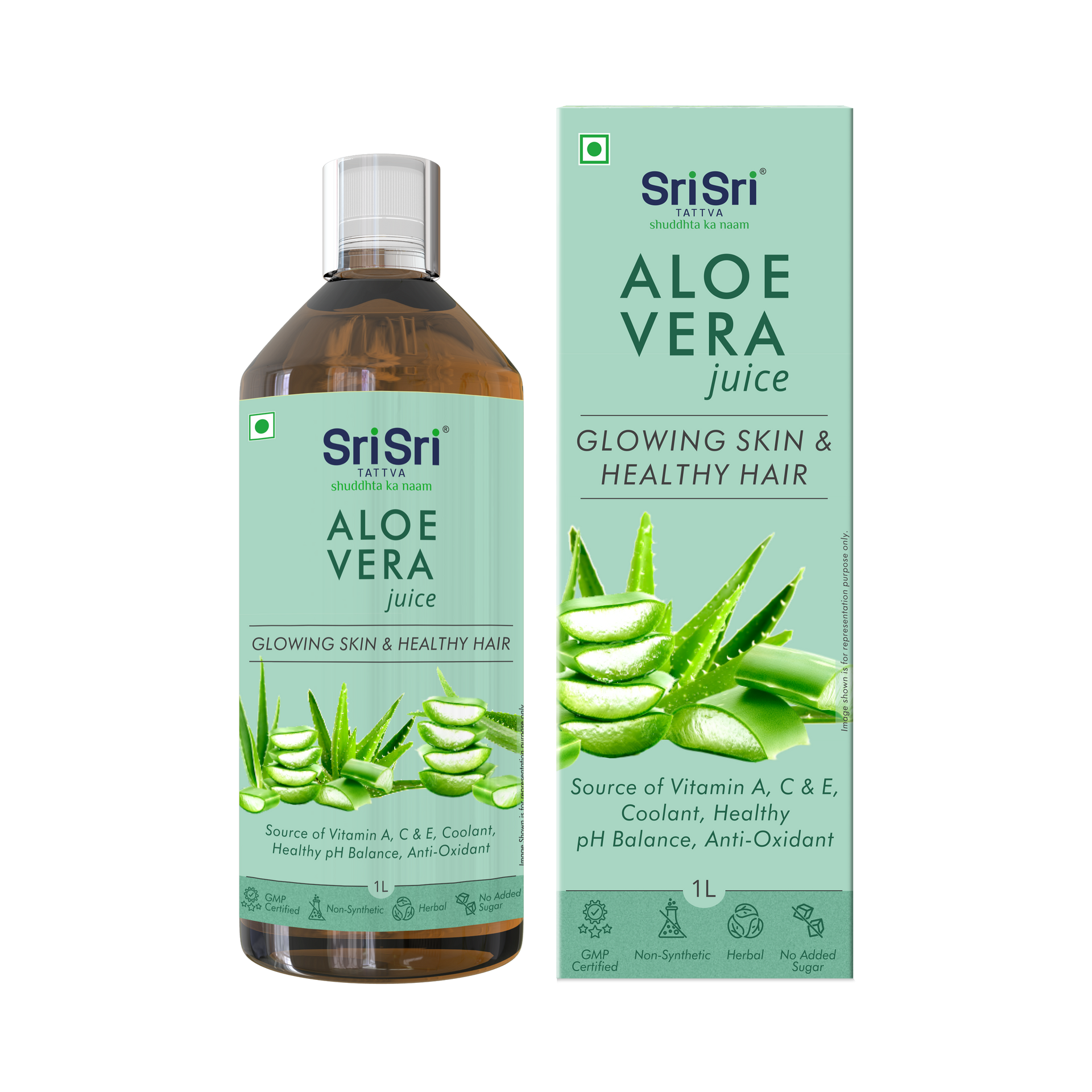 Buy Aloe Vera Juice 1L No Added Sugar Aloe Vera for Weight Loss Sri Sri Tattva