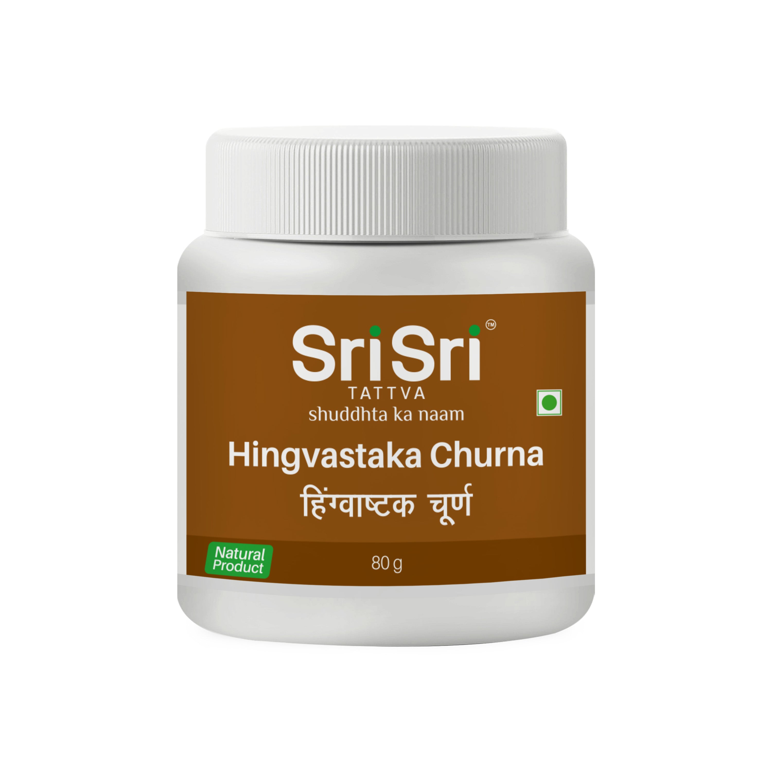 Sri Sri Tattva Hingvastaka Churna Jar of 80 GM