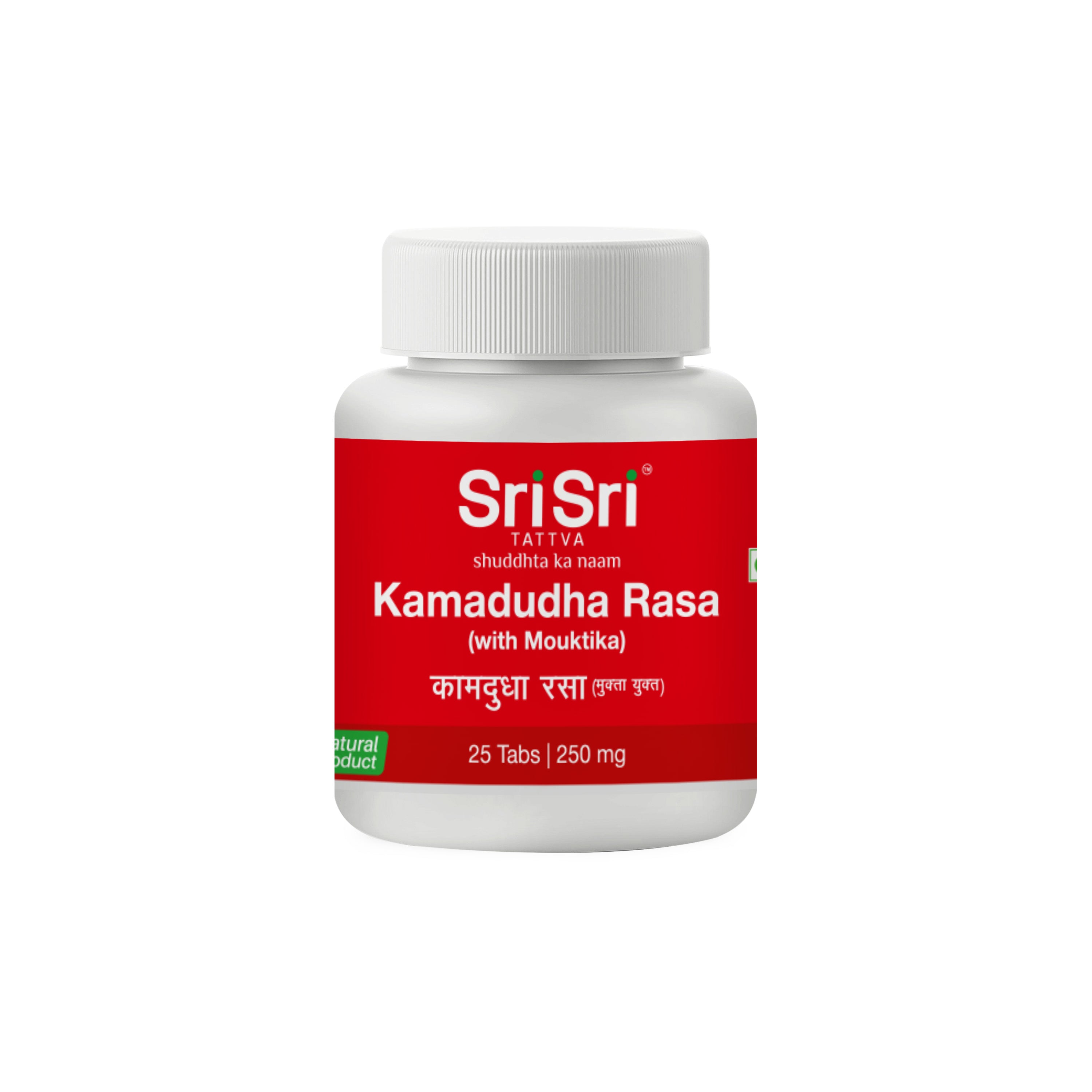 Sri Sri Tattva Kamadudha Rasa 250 mg Jar of 25 QTY