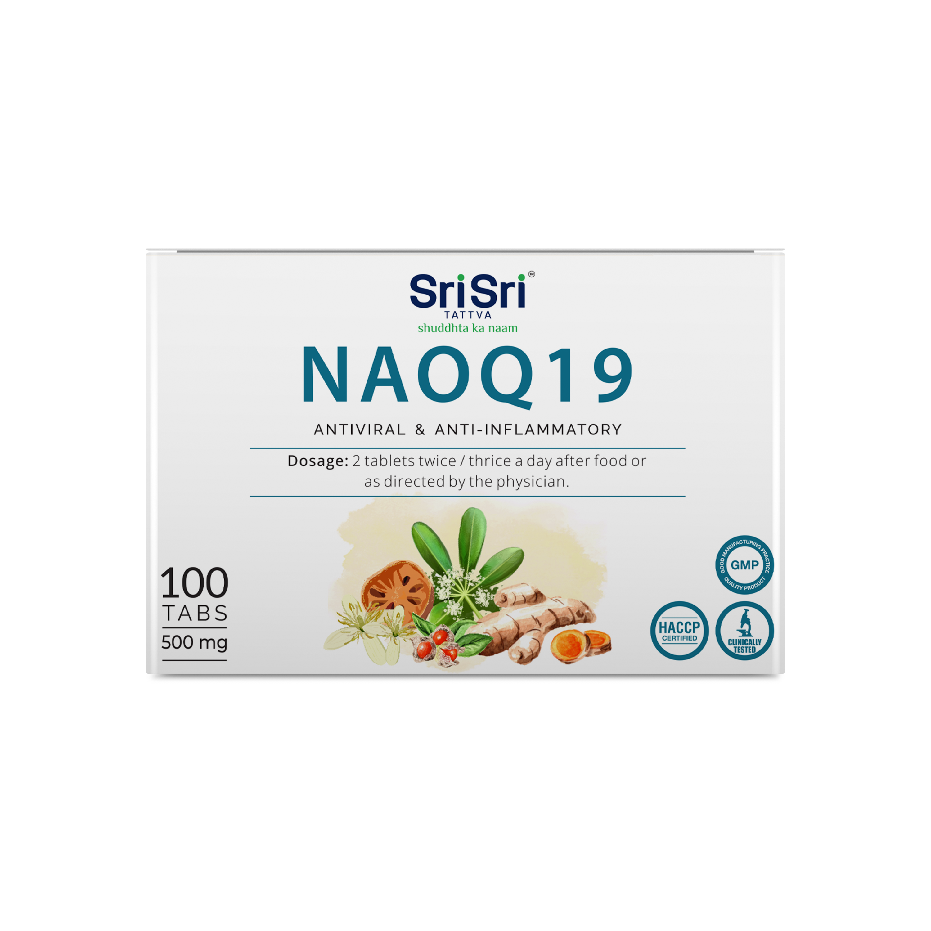 Sri Sri Tattva NAOQ19 500 mg Jar of 10 QTY