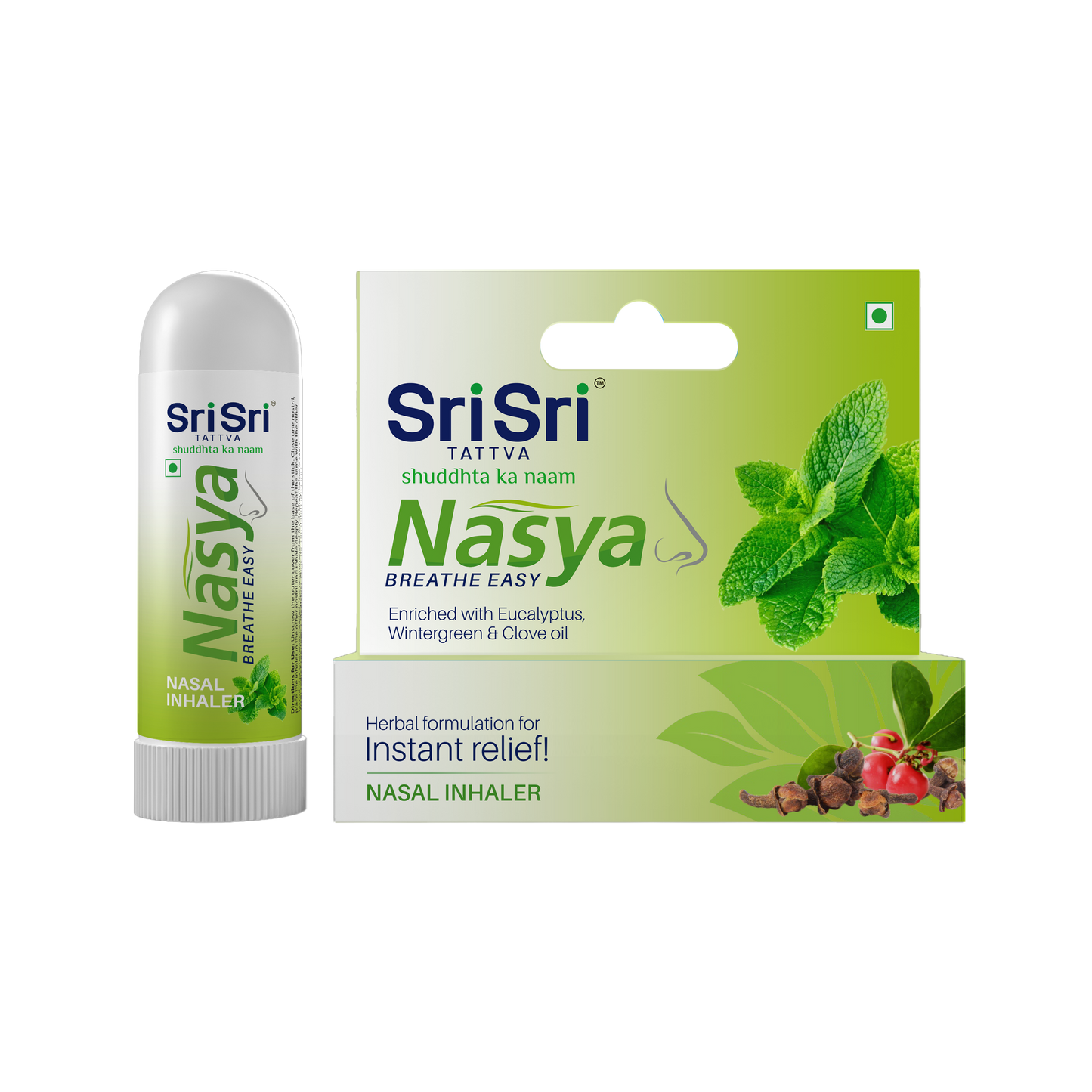 Nasya Inhaler - Breathe Easy | Provides Instant Relief From Blocked Nose | 0.5 ml