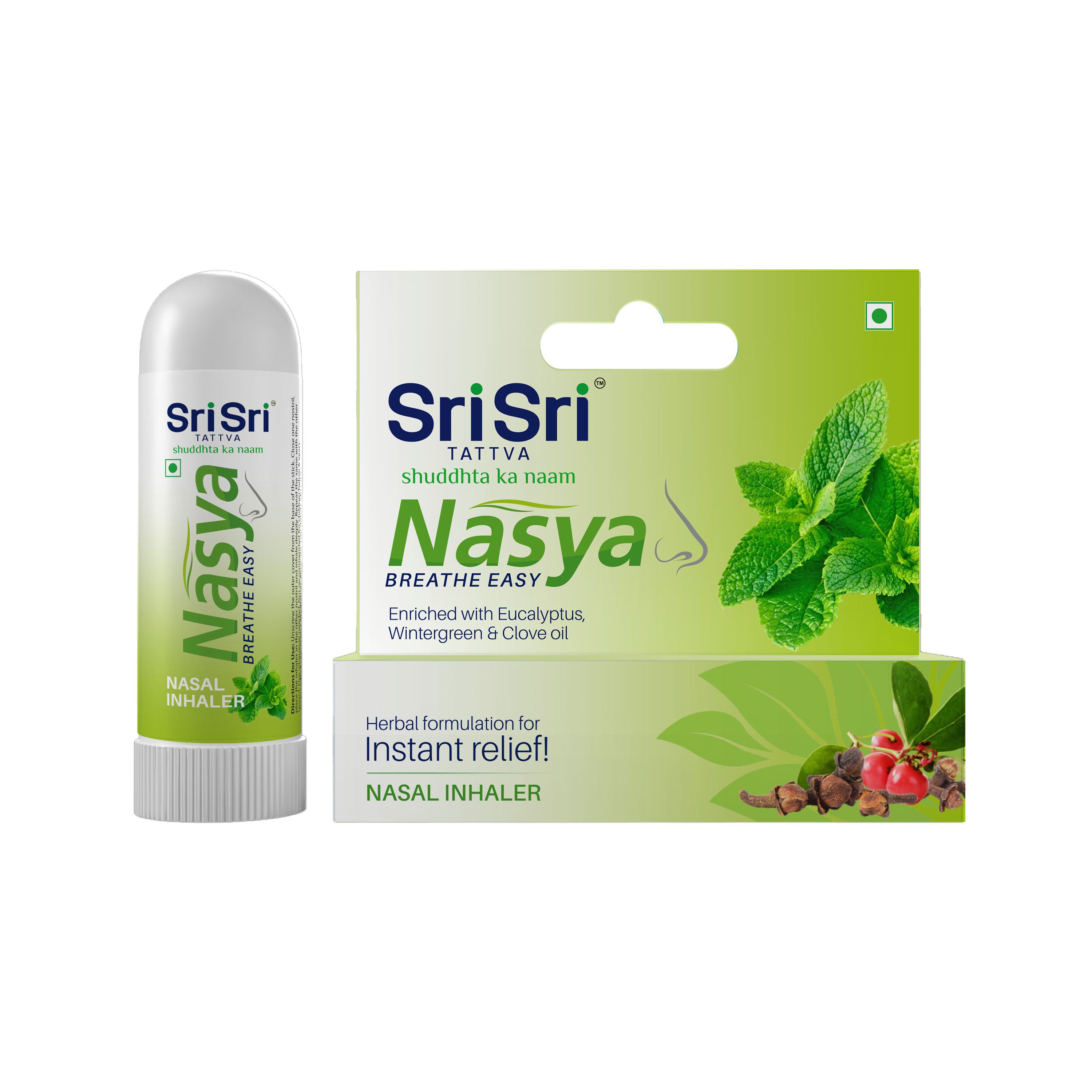 Nasya Inhaler - Breathe Easy | Provides Instant Relief From Blocked Nose | 0.5 ml