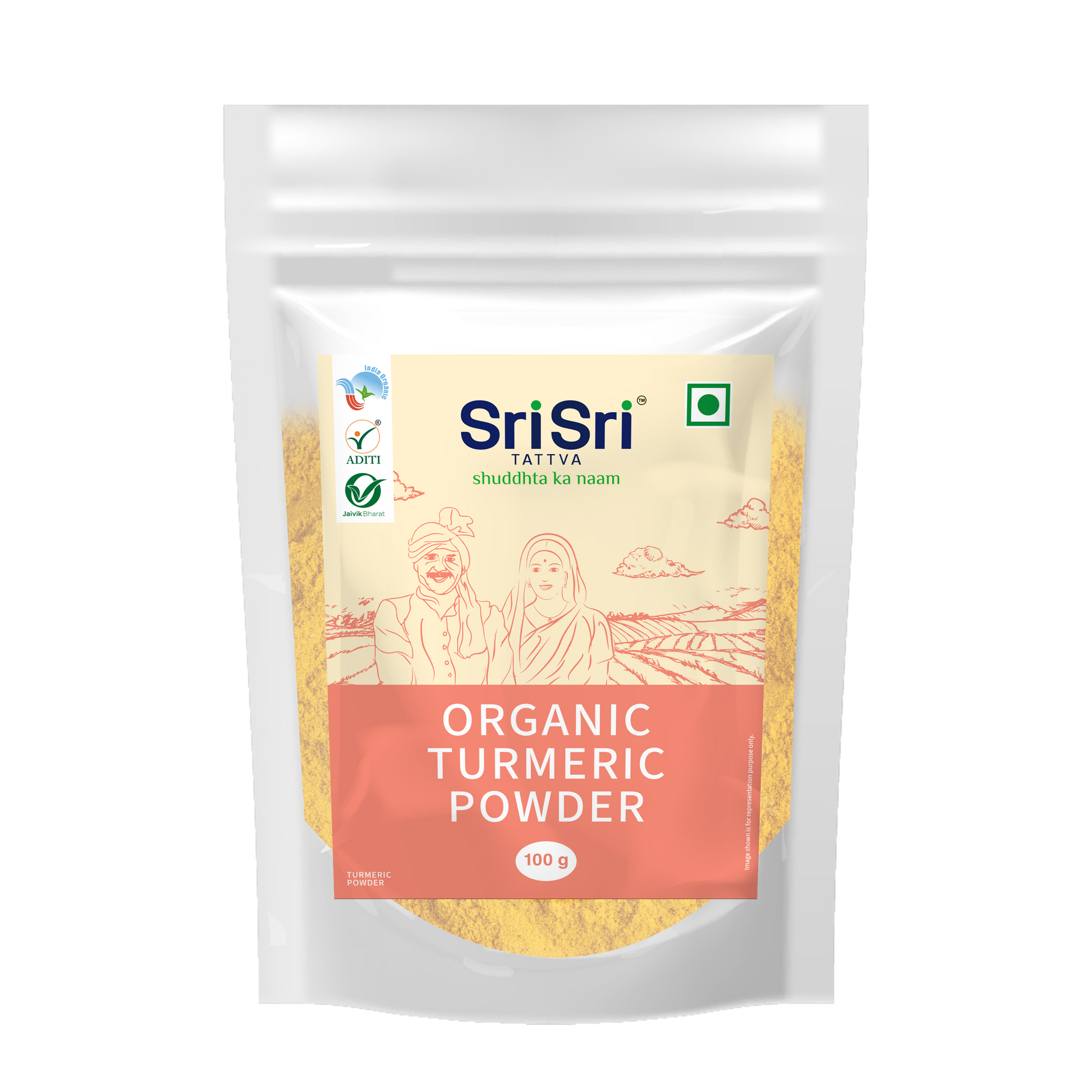 Organic Turmeric Powder Haldi 100 G Sri Sri Tattva