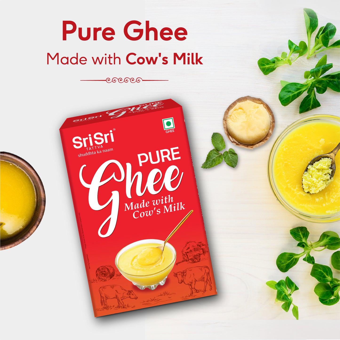 Pure Ghee 1L | Made with Cow's Milk