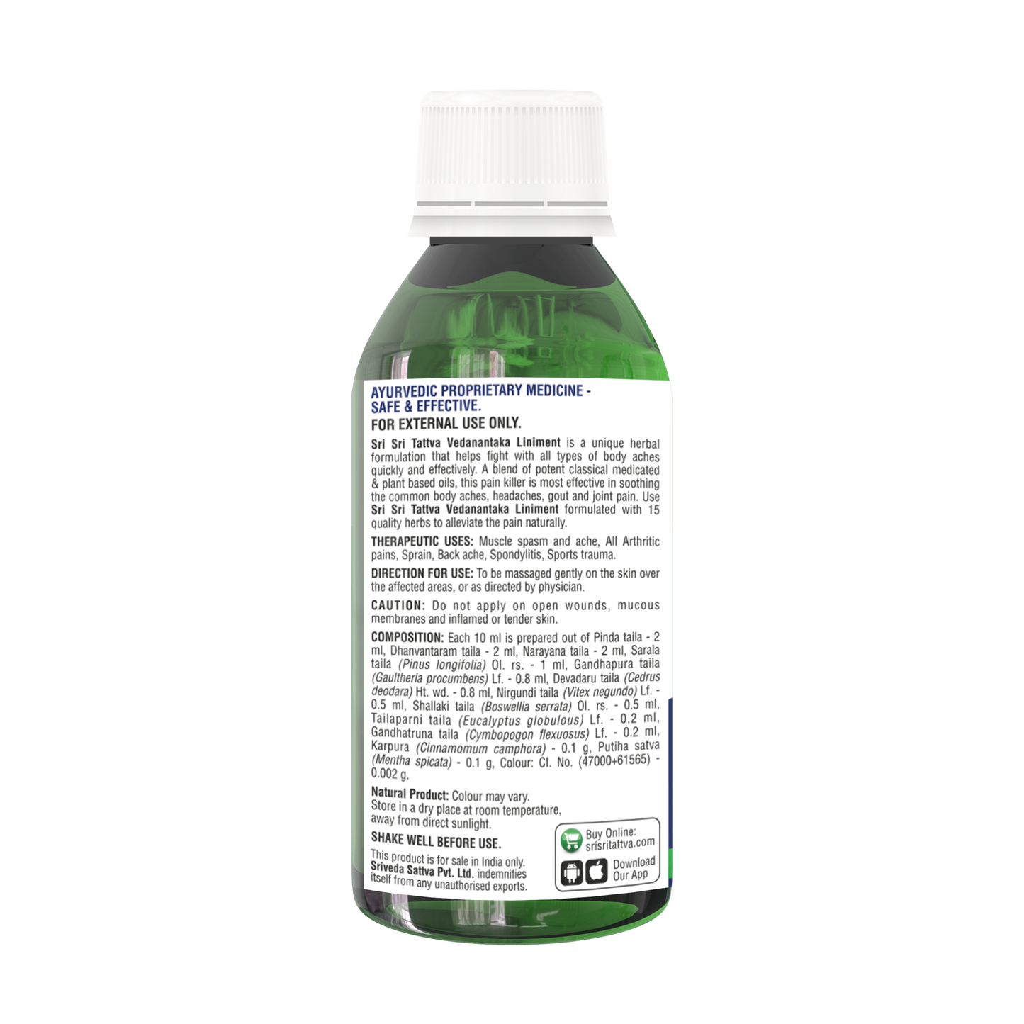 Vedanantaka Liniment - Pain Reliever, 60 ml