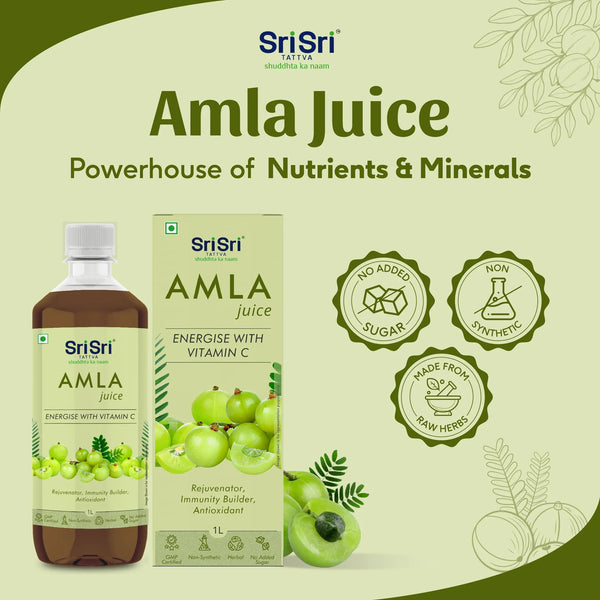 Amla Juice for Hair Growth, 1L | Ayurvedic Amla Juice Online | Sri Sri ...