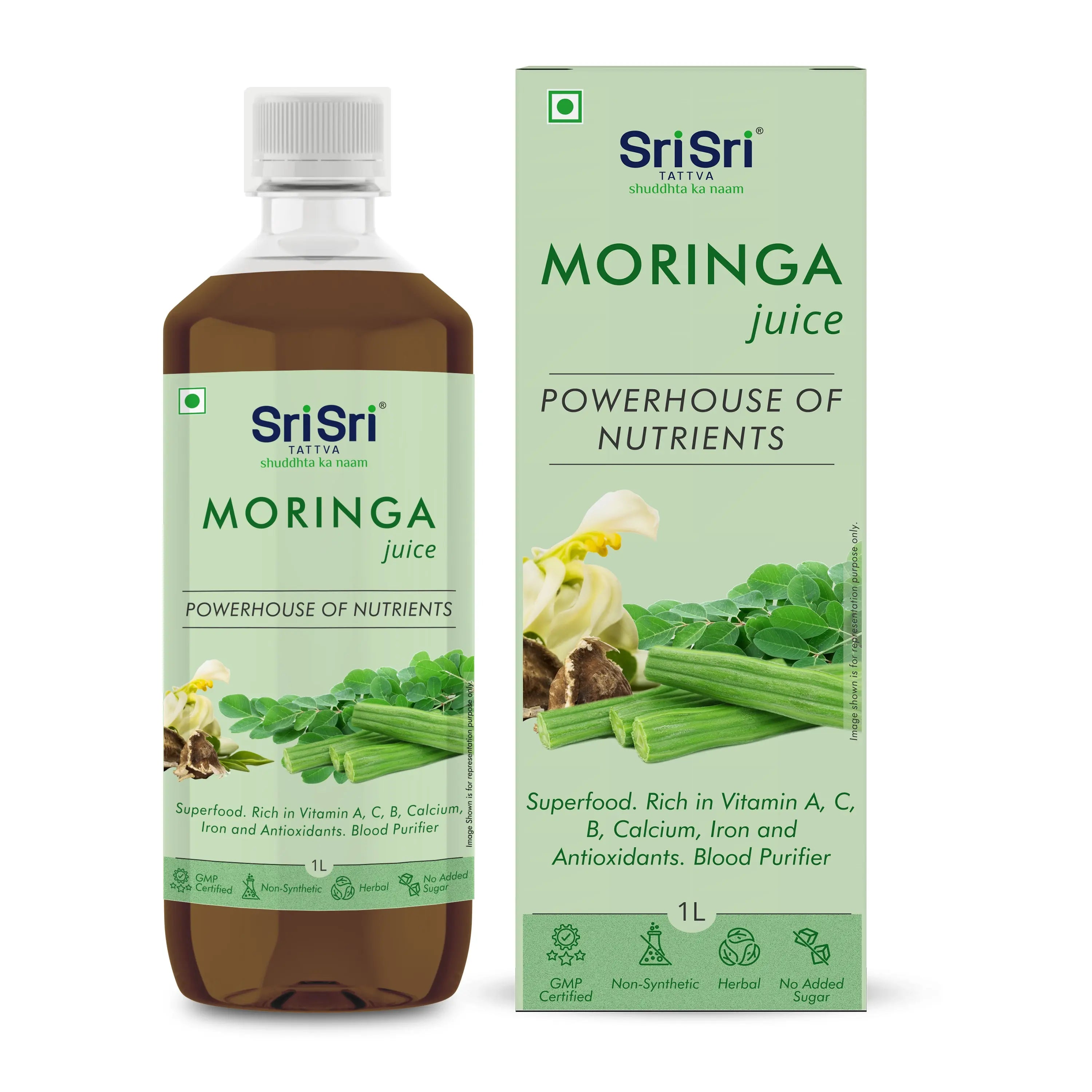 Sri Sri Tattva Moringa Juice Bottle of 1000 ML