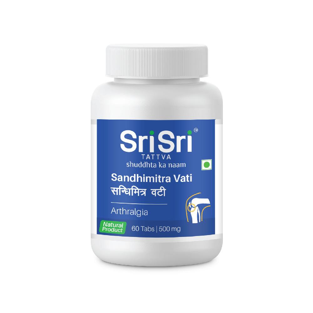 Sri Sri Tattva Sandhimitra Vati  A Pain Reliever 500 mg Bottle of 60 QTY