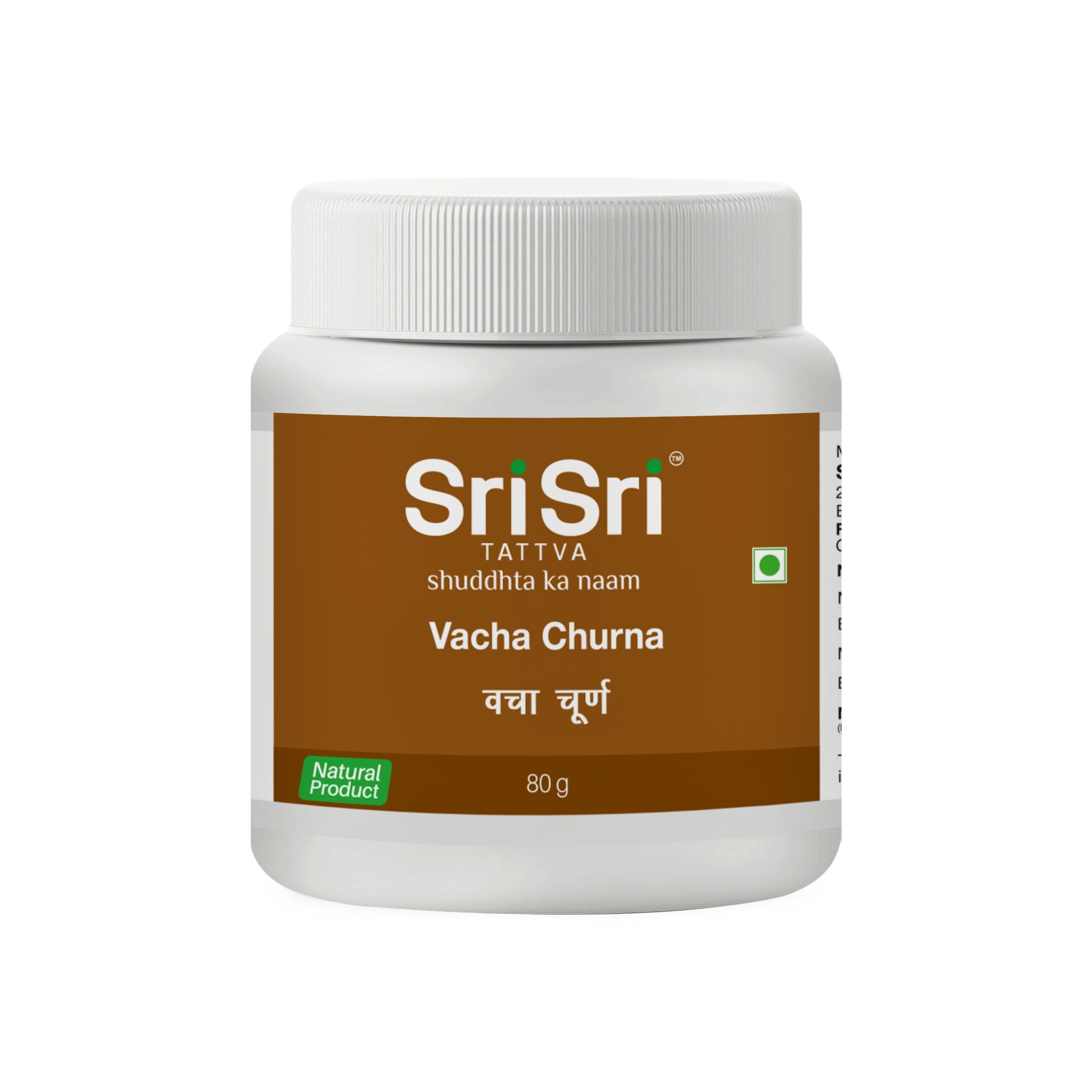 Sri Sri Tattva Vacha Churna jar of 80 GM