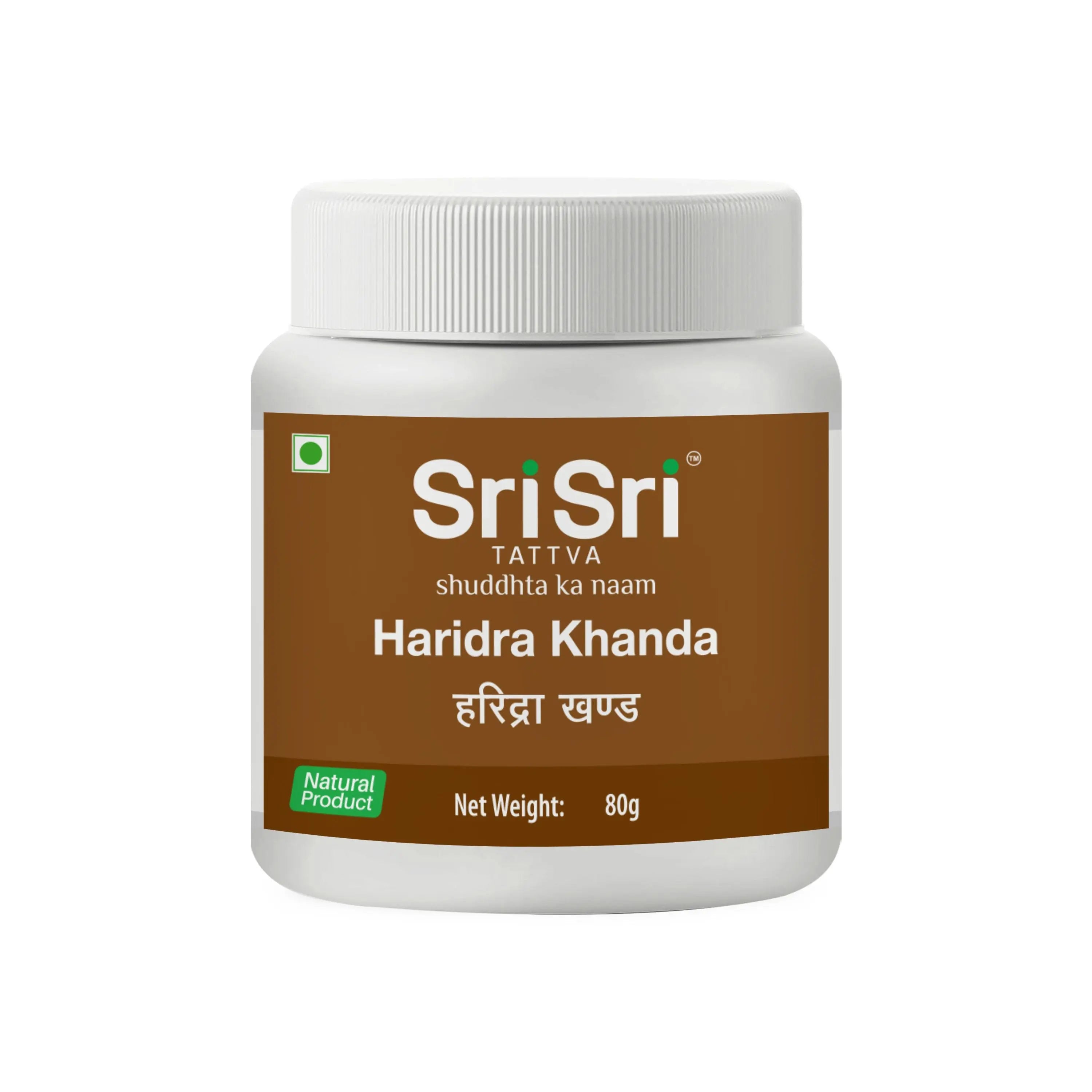 Sri Sri Tattva Haridra Khanda Churna Jar of 80 GM